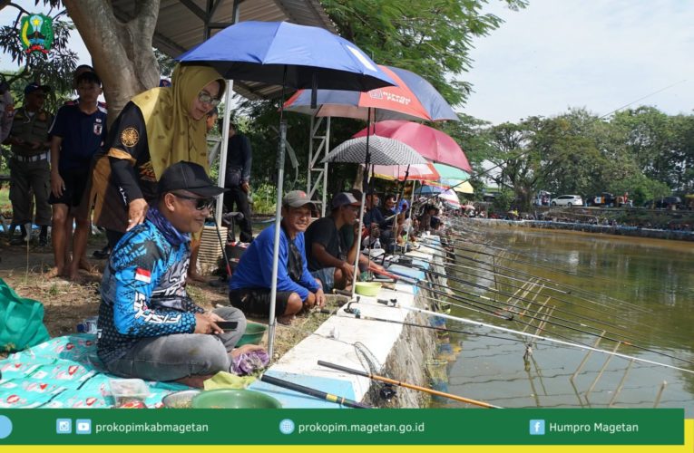 Ratusan Pemancing Padati Dong Mbud Desa Geplak, Meriahkan Lomba Mancing Bersama Bupati Magetan