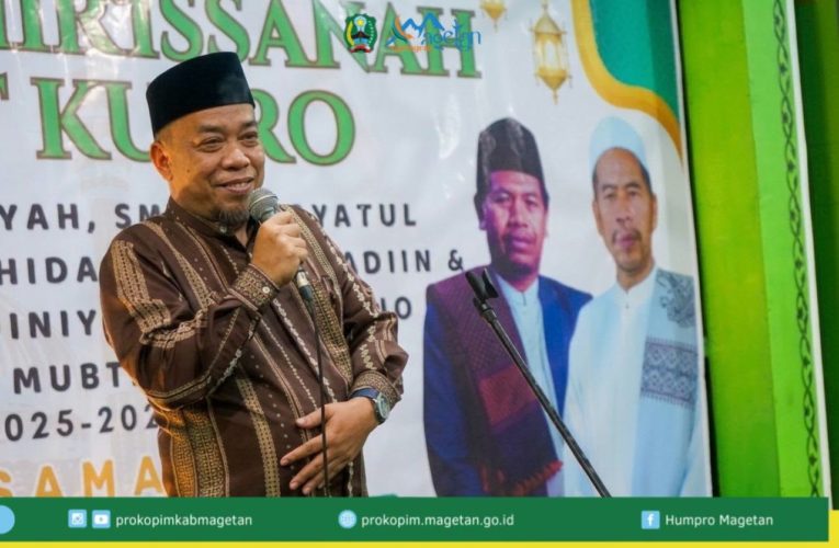 Wabup Magetan Hadiri Haflah Akhirussanah di Ponpes Hidayatul Mubtadain Plumpung