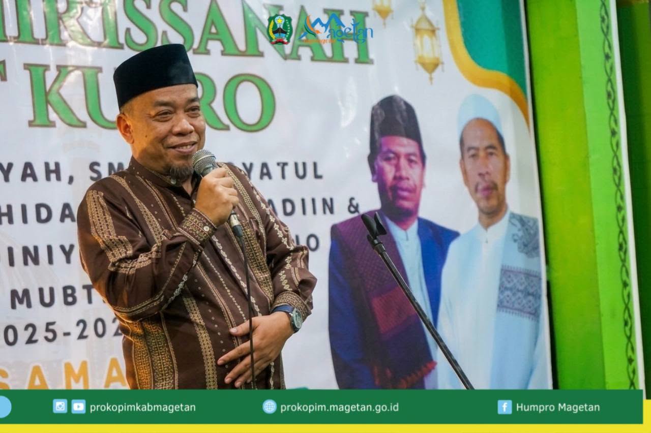 Wabup Magetan Hadiri Haflah Akhirussanah di Ponpes Hidayatul Mubtadain Plumpung