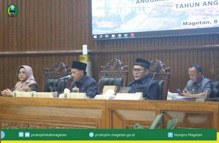 Bupati Magetan Sampaikan Jawaban atas Pandangan Umum Fraksi