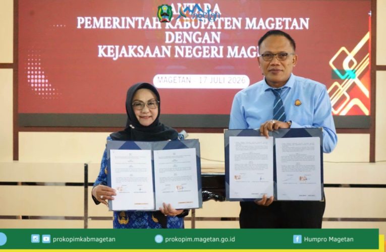Penandatanganan Kesepakatan Bersama Bidang Datun antara Pemkab dan Kejari Magetan