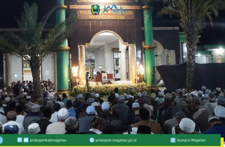 Gus Bed dari Temboro Isi Ijtima’ dan Pengajian Akbar di Masjid Jami’ Riyadlul Jannah Maospati.
