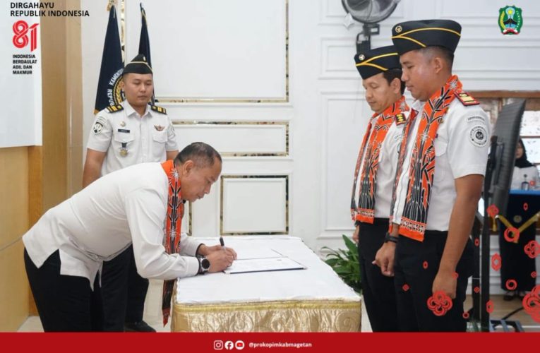 Estafet Kepemimpinan Rutan Kelas IIB Magetan Resmi Berganti, Ari Rahmanto Serahkan Tongkat Komando kepada Hadi Wijaya