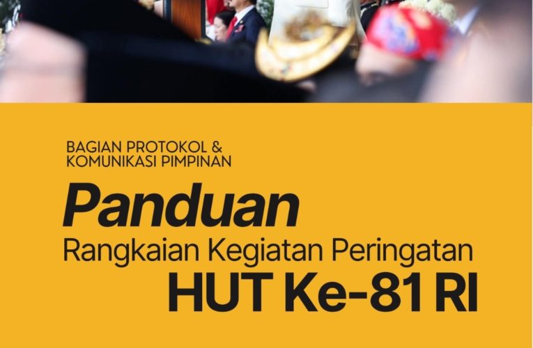 Buku Panduan Rangkaian Kegiatan HUT Ke-81 RI