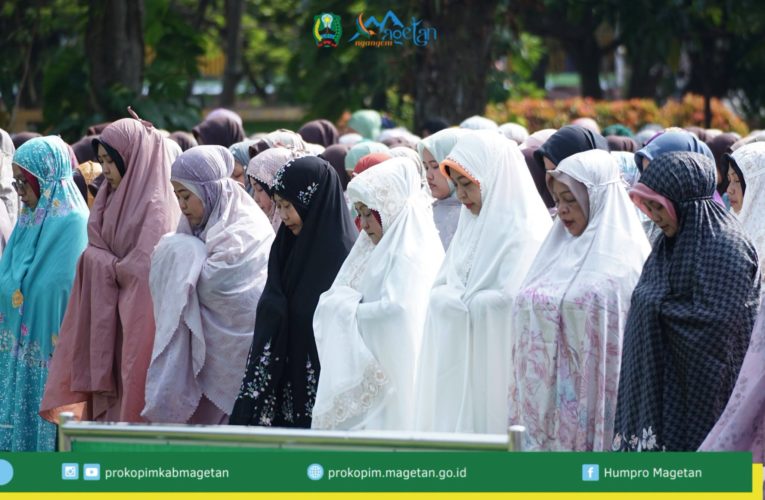 Salat Istisqa Digelar di Alun-Alun Magetan, Mohon Turunnya Hujan
