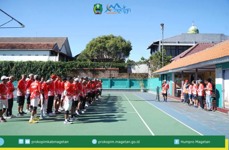 Buka Turnamen Tenis Lapangan 17-an, Wabup Magetan Kang Suyat Tekankan Kebersamaan dan Hidup Sehat