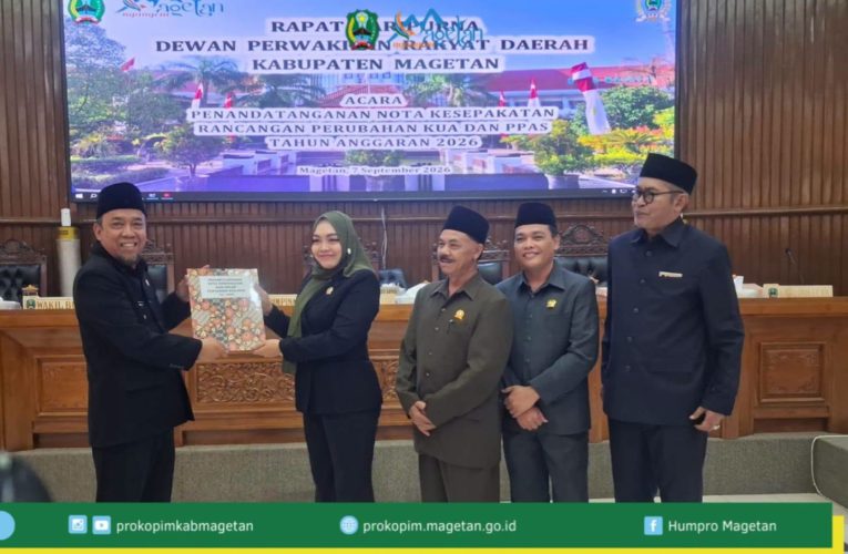 Pemkab dan DPRD Magetan Sepakati Rancangan Perubahan KUA-PPAS TA 2026