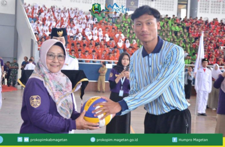Buka Turnamen HUT ke-65 SMAN 1 Magetan di GOR Ki Mageti, Bupati Tekankan Sportivitas dan Pembentukan Karakter