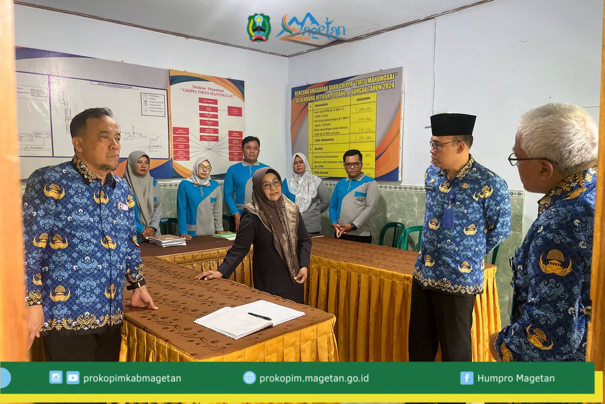 Bupati dan Wakil Bupati Magetan Kunjungi Kelompok GHIPPA, Berikan Motivasi untuk Penguatan Pengelolaan Irigasi