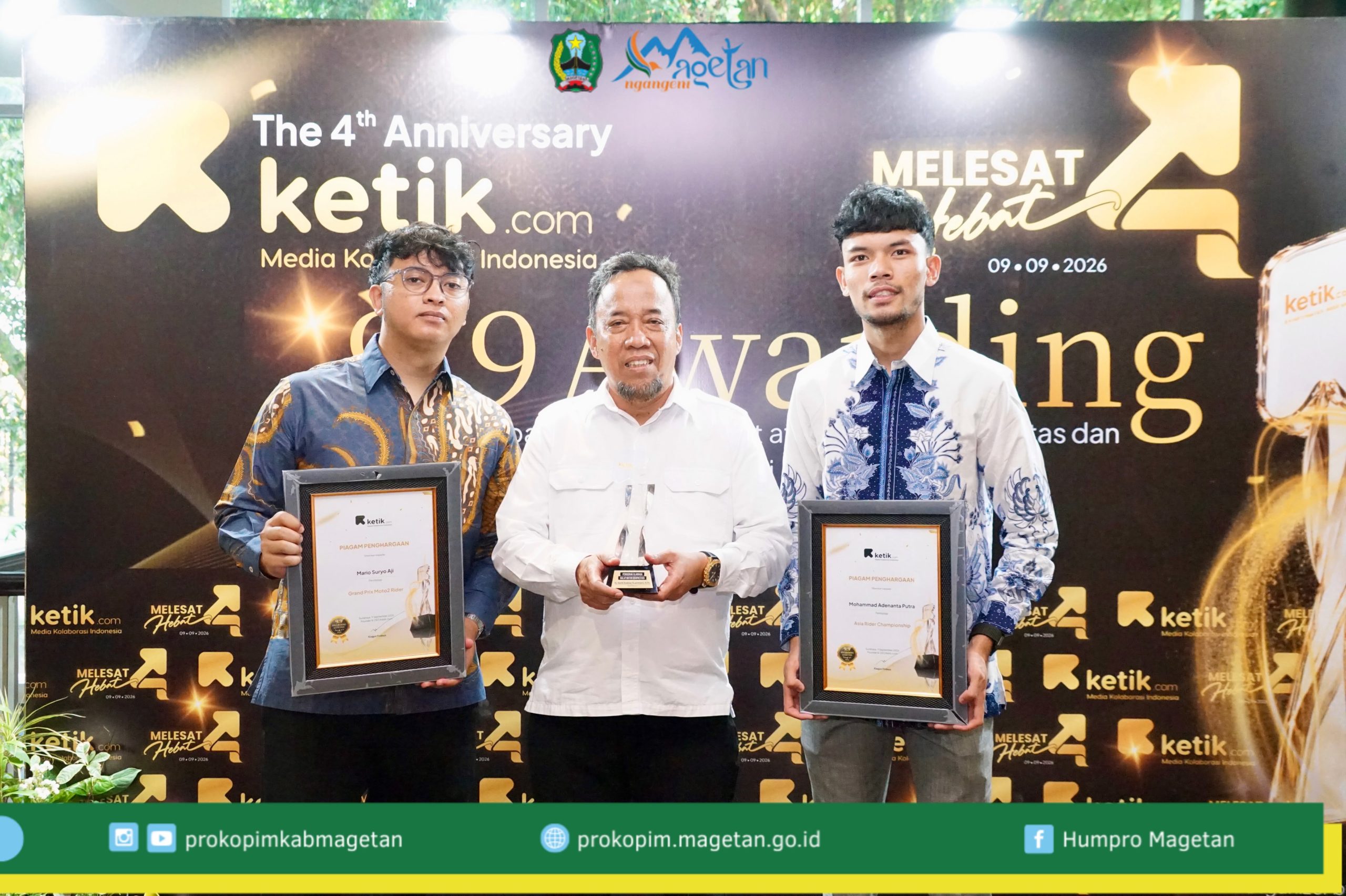 Bupati Magetan Raih Penghargaan sebagai Penggerak Olahraga Balap Motor Berprestasi