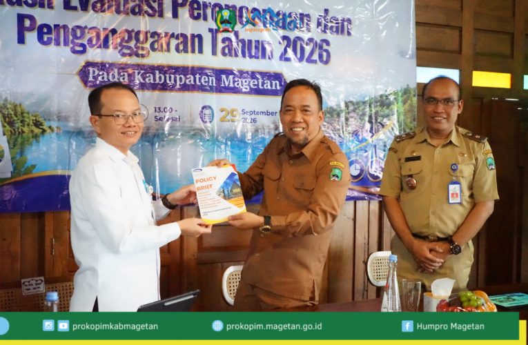Wakil Bupati Magetan Terima Laporan Hasil Evaluasi Perencanaam dan Penganggaran dari BPKP Prov Jatim