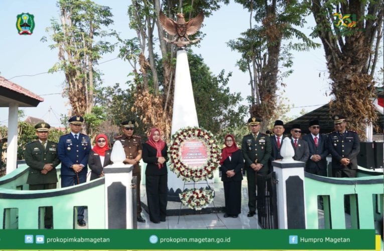Bupati Magetan Pimpin Upacara Peringatan Hari Kesaktian Pancasila di Monumen Soco.