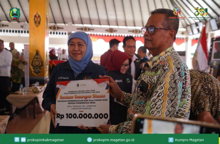 Bupati Magetan Sambut Program Sapa Bansos, Gubernur Jatim Serahkan Bantuan Sosial